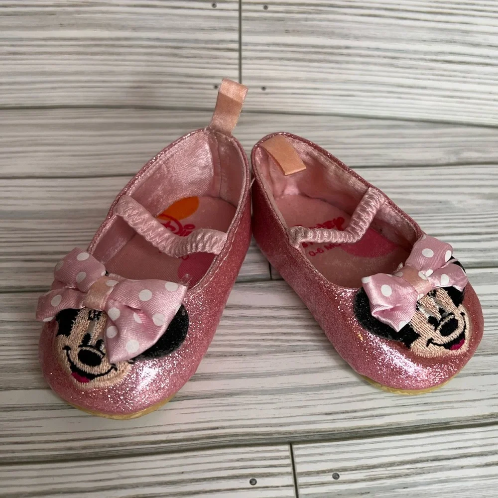 Disney Minnie Mouse Baby Girl Shoe Sandals Bundle Lot 0-6 Months Old - Picture 10 of 11